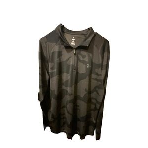 Under Armour Black Camo Quarter-Zip Pullover
